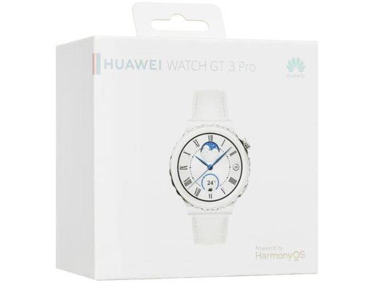 Смарт часы HUAWEI WATCH GT 3 PRO WHITE LEATHER STRAP (FRIGGA-B19V)